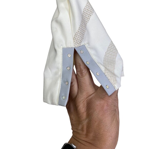 Izod Womens Ivory Plaid Skort Size 10 Golf Tennis PickleBall Rhinestones - Picture 4 of 13